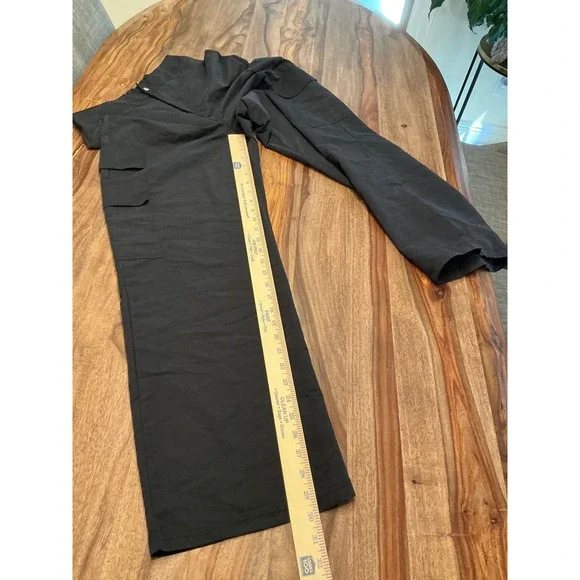 Weissman Wide Leg Cargo Pants Women's Mid Rise Black Dancewear Size SA - Picture 11 of 16